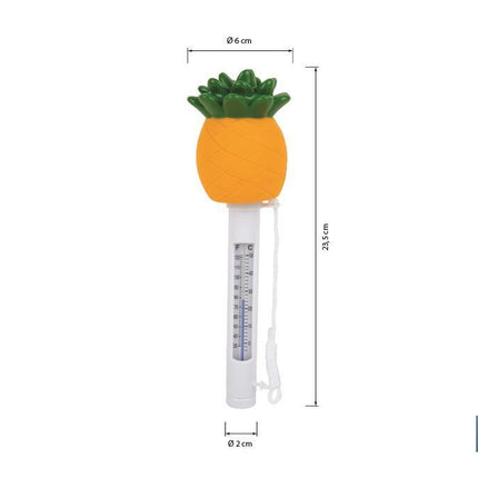 Termómetro Flotante de Piña para Piscinas | Medición Precisa y Diseño Divertido
