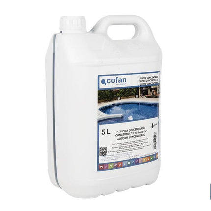 Algicida concentrado de 5 litros para piscinas | Prevención de algas y agua cristalina