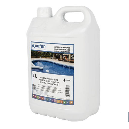 Algicida concentrado de 5 litros para piscinas | Prevención de algas y agua cristalina