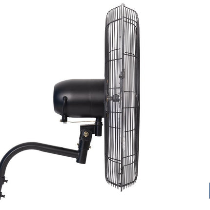 Ventilador de pared industrial con 3 velocidades | 3 aspas de aluminio, función de oscilación, Ø65 cm y 200 W