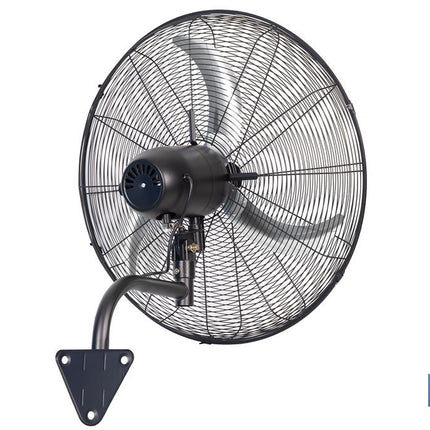 Ventilador de pared industrial con 3 velocidades | 3 aspas de aluminio, función de oscilación, Ø65 cm y 200 W