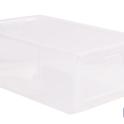 Zapatero apilable transparente | Organizador de zapatos | Medidas: 35,5 x 24,5 x 13,5 cm