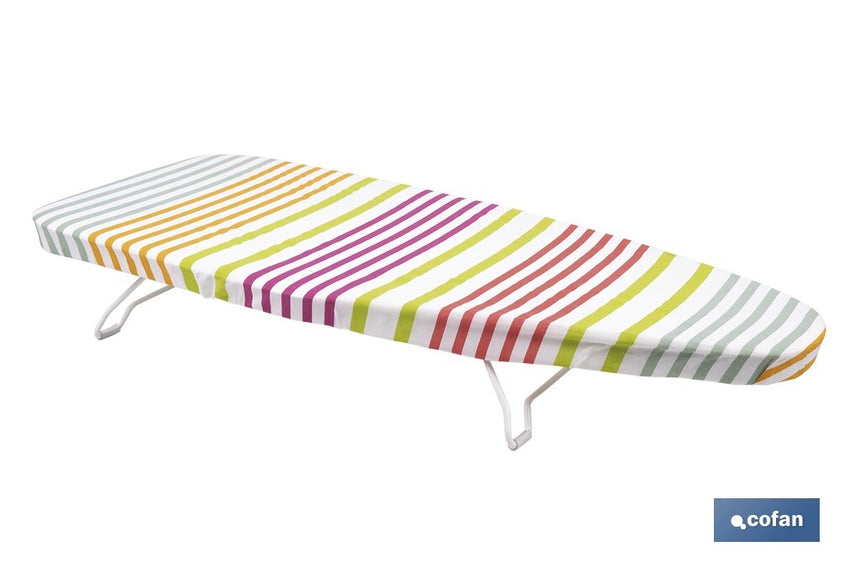 Tabla de planchar de sobremesa | Compacta y ligera | Ideal para viajes y espacios reducidos | Superficie de planchado: 74 x 33 cm