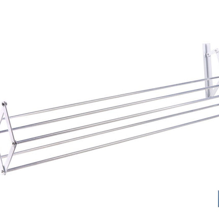 Tendedero de pared extensible en aluminio pulido | Medida: 100 cm | 5 Varillas con 5 metros de área de tendido | Ideal para Interiores y Exteriores