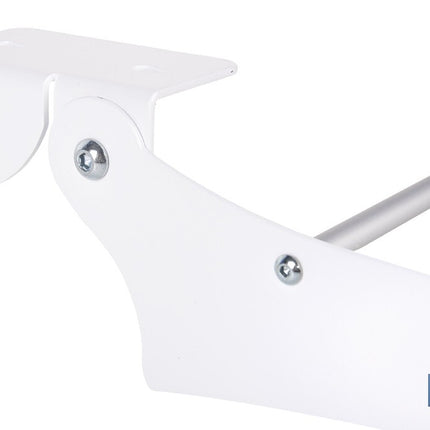 Tendedero de pared abatible | 6 varillas de aluminio | Área de tendido de 4,5 m | Longitud: 75 cm | Color: blanco