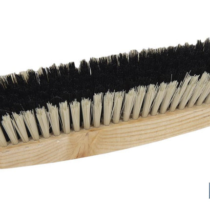 Cepillo de ropa con fibras de PVC | Cerdas suaves y resistentes | Mango ergonómico de madera | Longitud: 18,5 cm