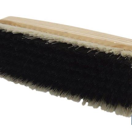 Cepillo de ropa con fibras de PVC | Cerdas suaves y resistentes | Mango ergonómico de madera | Longitud: 18,5 cm