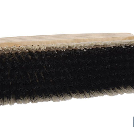 Cepillo de ropa con fibras de PVC | Cerdas suaves y resistentes | Mango ergonómico de madera | Longitud: 18,5 cm