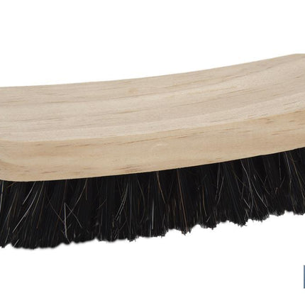 Cepillo para zapatos | Mango de madera de pino | Mezcla de cerdas naturales y sintéticas | Longitud: 16 cm