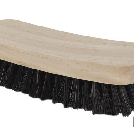 Cepillo para zapatos | Mango de madera de pino | Mezcla de cerdas naturales y sintéticas | Longitud: 16 cm