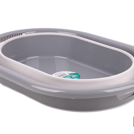 Barreño plegable con 18 litros de capacidad en color gris y blanco | Ahorro de espacio, fácil almacenamiento y transporte