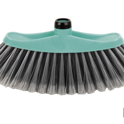 Cepillo de barrer | Taco de polipropileno | Fibras de PVC | Color: turquesa y gris | Medidas: 34 x 8 x 15 cm