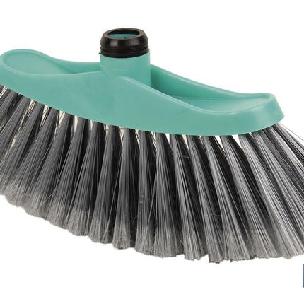 Cepillo de barrer | Taco de polipropileno | Fibras de PVC | Color: turquesa y gris | Medidas: 34 x 8 x 15 cm