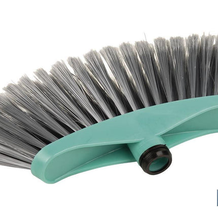Cepillo de barrer | Taco de polipropileno | Fibras de PVC | Color: turquesa y gris | Medidas: 34 x 8 x 15 cm
