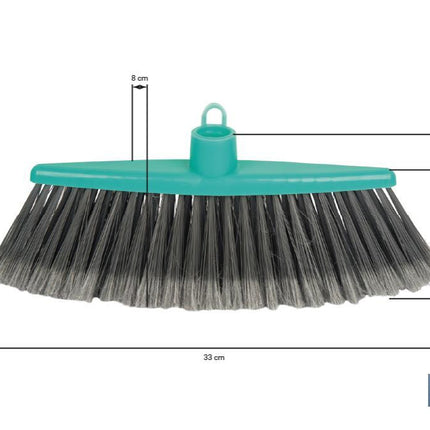Cepillo de barrer plumado para pequeños espacios | Color: Verde agua
