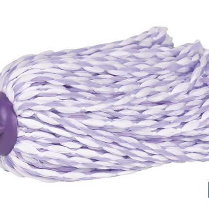 Fregona de microfibra trenzada | Rosca universal | 30 % más de absorción, volumen y ligereza | Secado rápido para una limpieza impecable