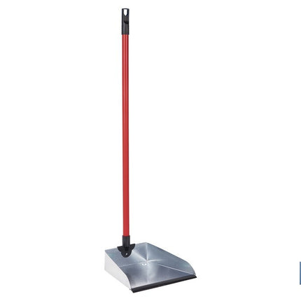 Recogedor metálico | Chapa galvanizada | Palo de rosca incluido | Durabilidad y limpieza profesional | Medidas: 83 x 24 cm