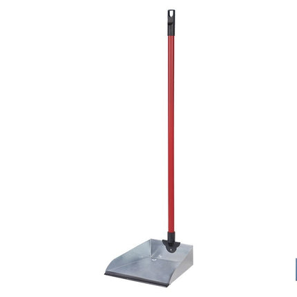 Recogedor metálico | Chapa galvanizada | Palo de rosca incluido | Durabilidad y limpieza profesional | Medidas: 83 x 24 cm