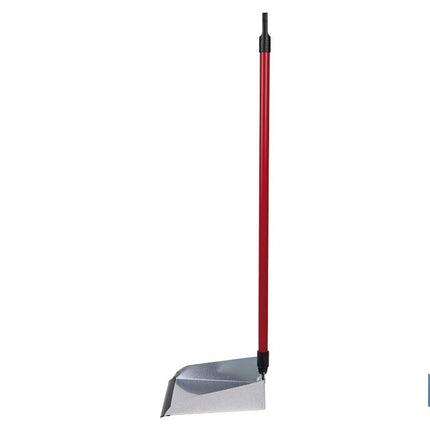 Recogedor metálico | Chapa galvanizada | Palo de rosca incluido | Durabilidad y limpieza profesional | Medidas: 83 x 24 cm