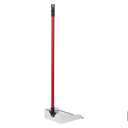 Recogedor metálico | Chapa galvanizada | Palo de rosca incluido | Durabilidad y limpieza profesional | Medidas: 83 x 24 cm