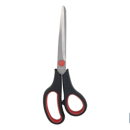 Tijeras multiusos con mango bimaterial | Hojas de acero inoxidable | Adecuadas para tela, papel, plástico | Longitud: 21,5 cm