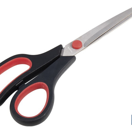 Tijeras multiusos con mango bimaterial | Hojas de acero inoxidable | Adecuadas para tela, papel, plástico | Longitud: 21,5 cm