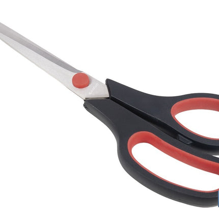 Tijeras multiusos con mango bimaterial | Hojas de acero inoxidable | Adecuadas para tela, papel, plástico | Longitud: 21,5 cm