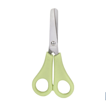 Tijeras escolares con punta redonda | Inlcuye escala de medición | Ideal para niños y tareas escolares | Longitud: 13,3 cm