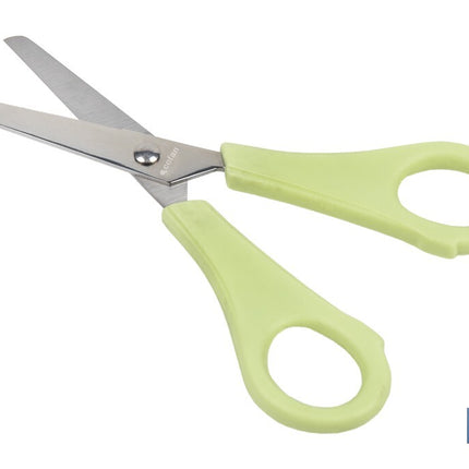 Tijeras escolares con punta redonda | Inlcuye escala de medición | Ideal para niños y tareas escolares | Longitud: 13,3 cm