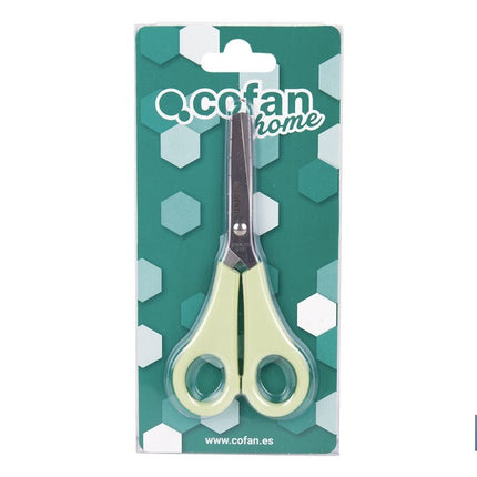 Tijeras escolares con punta redonda | Inlcuye escala de medición | Ideal para niños y tareas escolares | Longitud: 13,3 cm