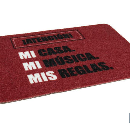 Felpudo entrada casa Reglas | Adecuado para interior y exterior | Material resistente | Base antideslizante | Medidas: 40 x 60 cm