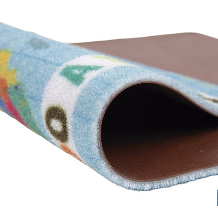 Felpudo entrada El mundo a tus pies | Adecuado para interior y exterior | Material resistente | Base antideslizante | Diseño con mapamundi | Medidas: 40 x 60 cm