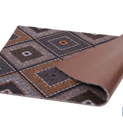 Felpudo de entrada con diseño abstracto de rombos | Material resistente | Base antideslizante | Adecuado para interior y exterior | Medidas: 50 x 70 cm