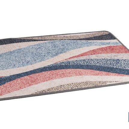 Felpudo entrada casa | Adecuado para interior y exterior | Material resistente | Antideslizante | Diseño con líneas abstractas | Medidas: 50 x 70 cm