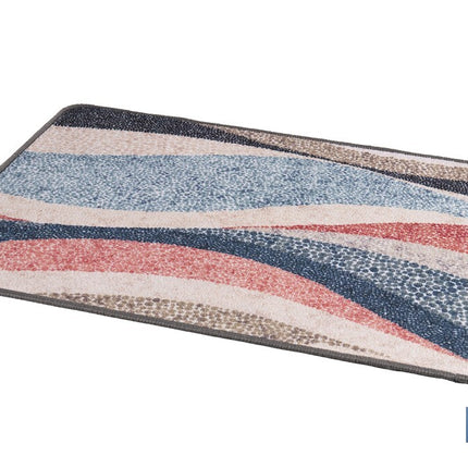 Felpudo entrada casa | Adecuado para interior y exterior | Material resistente | Antideslizante | Diseño con líneas abstractas | Medidas: 50 x 70 cm