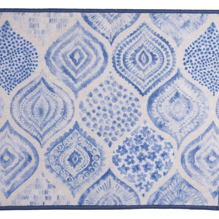 Felpudo entrada casa | Adecuado para interior y exterior | Material resistente | Antideslizante | Diseño con estampado geométrico abstracto | Medidas: 50 x 70 cm