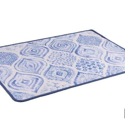 Felpudo entrada casa | Adecuado para interior y exterior | Material resistente | Antideslizante | Diseño con estampado geométrico abstracto | Medidas: 50 x 70 cm