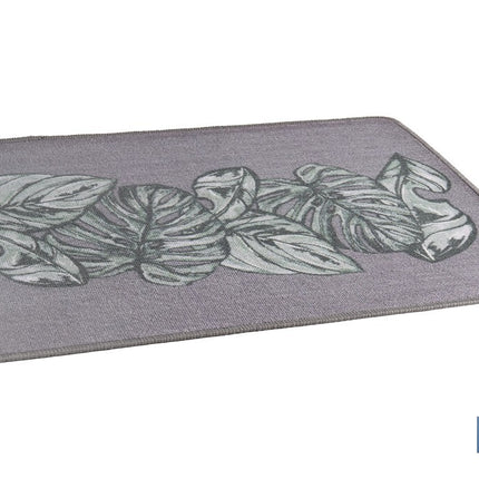 Felpudo entrada casa | Adecuado para interior y exterior | Material resistente | Antideslizante | Diseño con hojas de monstera | Medidas: 50 x 70 cm