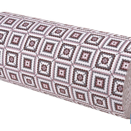 Rollo de alfombra vinílica para interior | Diseño de cuadros crochet | Impermeable y de fácil limpieza