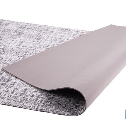 Rollo de alfombra vinílica para interior | Diseño Jaspeado en color gris marengo | Impermeable y de fácil limpieza