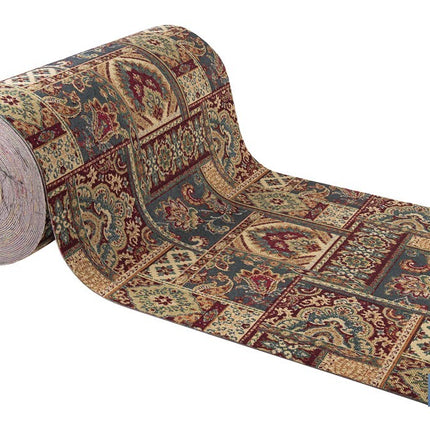 Rollo de alfombra vinílica para interior | Diseño con estampado de Oriente | Impermeable y de fácil limpieza