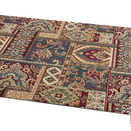 Rollo de alfombra vinílica para interior | Diseño con estampado de Oriente | Impermeable y de fácil limpieza