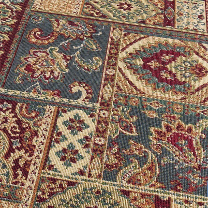 Rollo de alfombra vinílica para interior | Diseño con estampado de Oriente | Impermeable y de fácil limpieza