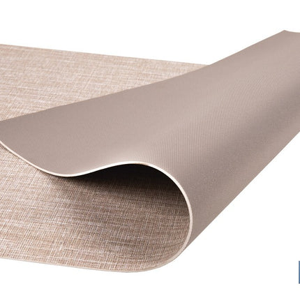 Rollo de alfombra vinílica semirrígida de impresión digital | Estampado jaspeado en beige | Resistente para suelos interiores y exteriores cubiertos