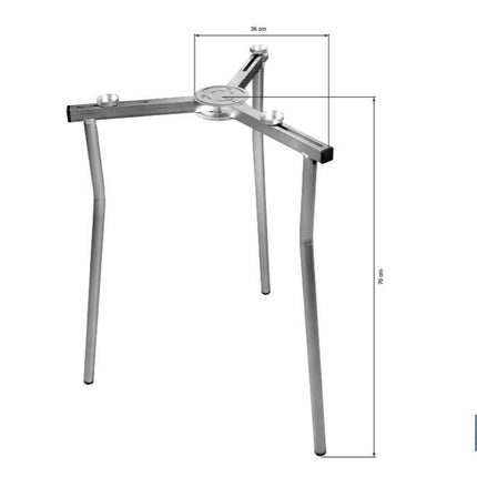 Trípode Regulable para Quemador de Paellero | Altura máxima: 72 cm