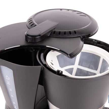 Cafetera eléctrica de goteo con jarra termo de 1,2 l | Potencia: 800 W, capacidad para 12 tazas | Filtro permanente