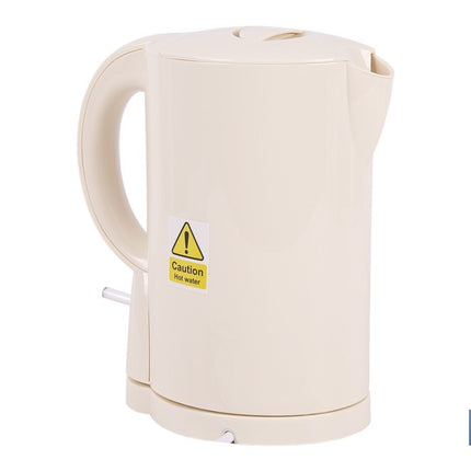 Hervidor eléctrico de agua beige | Capacidad: 1 Litro | Potencia: 1080 W | Hervidor compacto con controlador Strix | Ideal para cocinas y oficinas