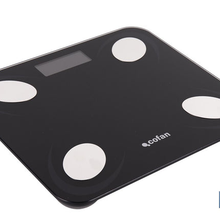 Báscula de baño digital inteligente | Análisis corporal completo | Báscula con Bluetooth y aplicación móvil | Carga USB
