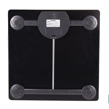 Báscula de baño digital | Plataforma de vidrio templado con pantalla LED | Medición precisa | Color: piedra