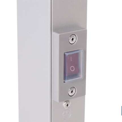 Toallero eléctrico de aluminio 100 W | Radiador secatoallas de pie o pared IP22 | Medidas: 90 x 53 x 35,5 cm